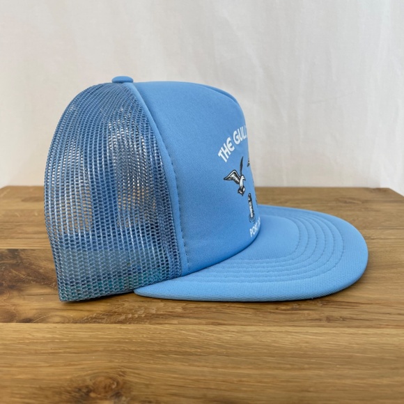 The Gull’s Nest Port Dover Blue Athletic Headwear Trucker Hat NEW - Picture 6 of 8